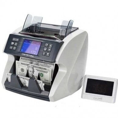 Cashtech 9000 Banknotų Skaičiuotuvas Ir Padirbtų Banknotų Detektorius